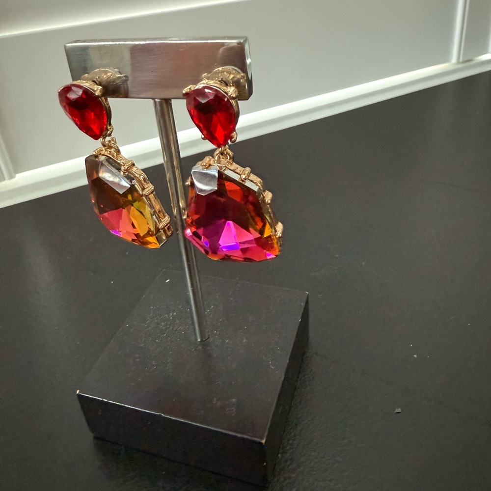 Women Drop Earrings Irregular Shape Bohemian - Picture 3 of 7